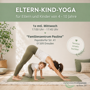 Eltern-Kind-Yoga - mittwochs im Familienzentrum Pauline in Dresden