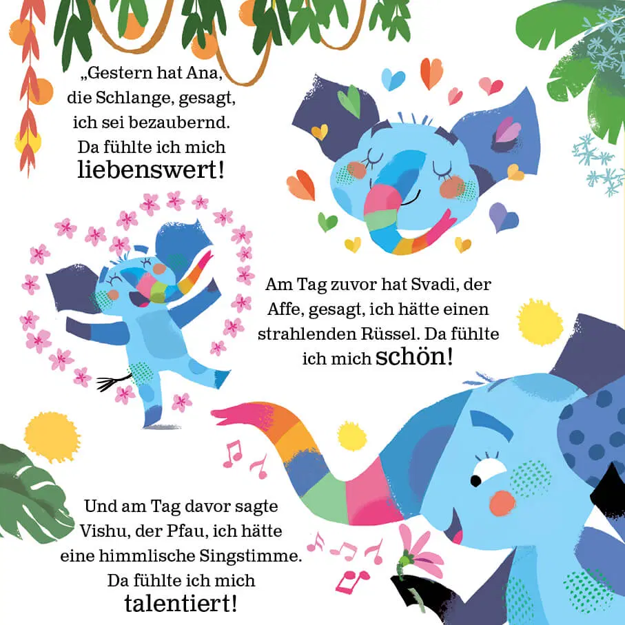 Kinderyoga-Mitmachbuch "Mula und der unsichere Elefant" – Bild 3